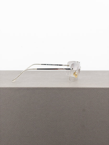 Dior by Galliano 2000s ‘Mini Motard’ Wrap Mask Shield Sunglasses