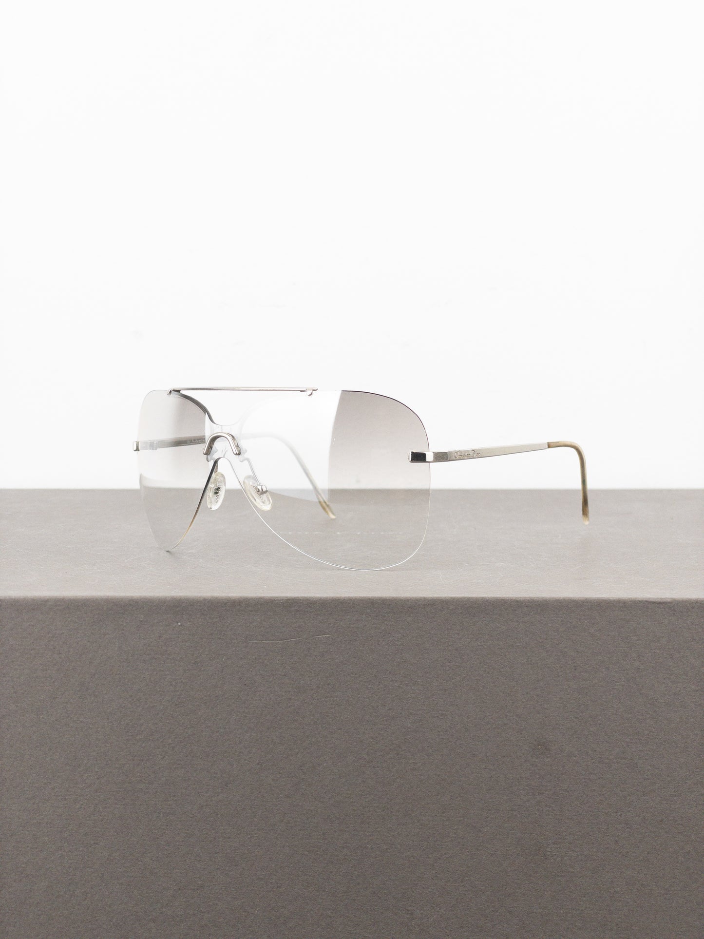 Dior by Galliano 2000s ‘Aviator’ Wrap Mask Shield Sunglasses