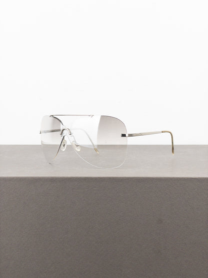 Dior by Galliano 2000s ‘Aviator’ Wrap Mask Shield Sunglasses