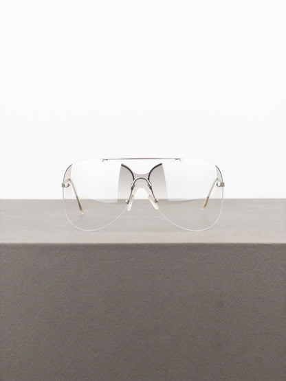 Dior by Galliano 2000s ‘Aviator’ Wrap Mask Shield Sunglasses