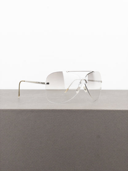 Dior by Galliano 2000s ‘Aviator’ Wrap Mask Shield Sunglasses
