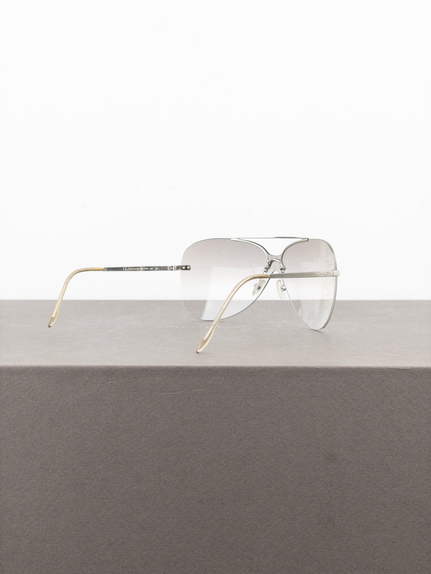 Dior by Galliano 2000s ‘Aviator’ Wrap Mask Shield Sunglasses