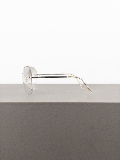 Dior by Galliano 2000s ‘Aviator’ Wrap Mask Shield Sunglasses