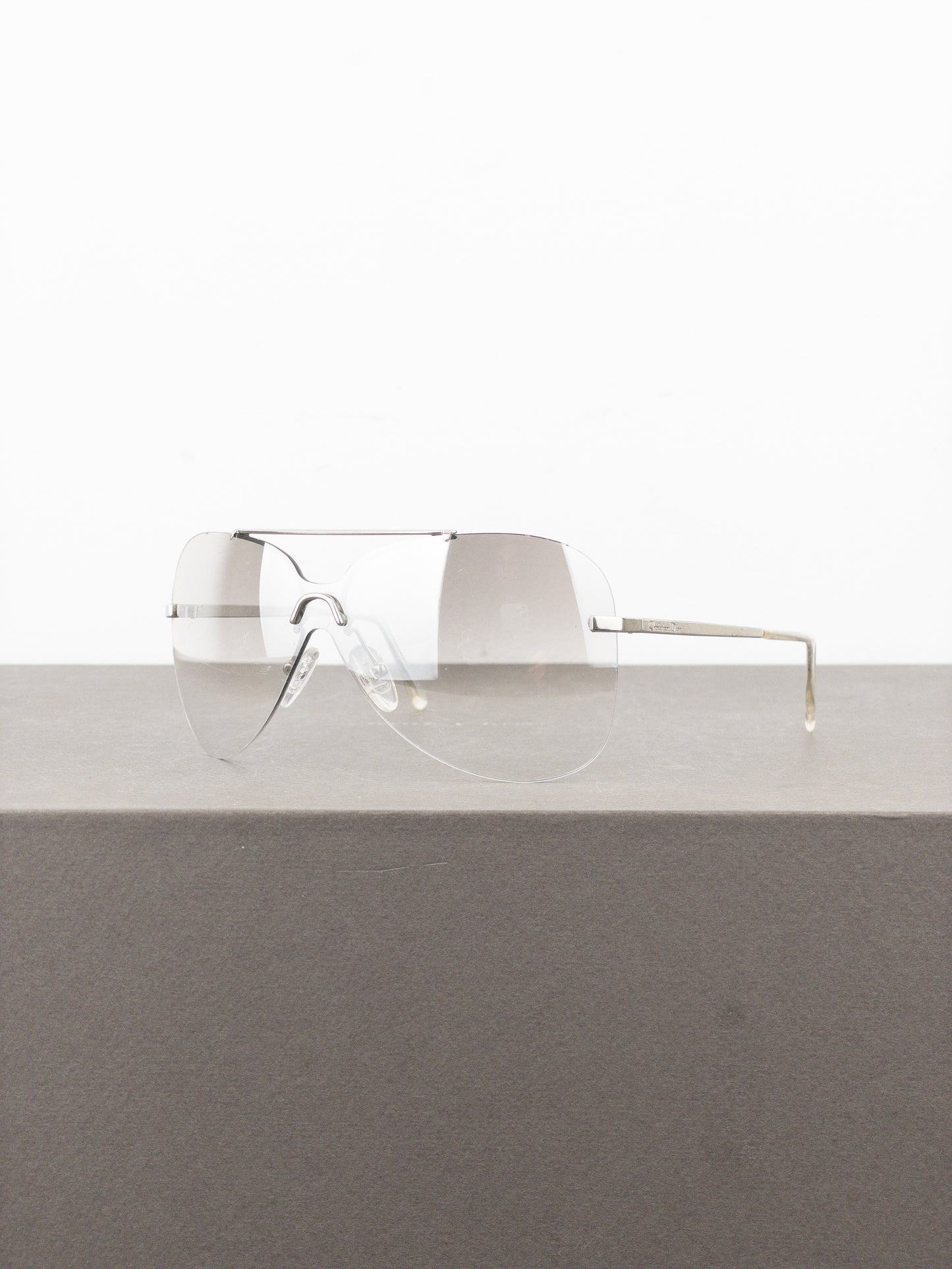 Dior by Galliano 2000s ‘Aviator’ Wrap Mask Shield Sunglasses