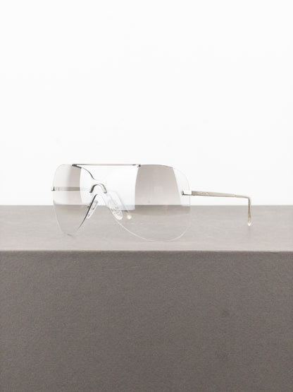 Dior by Galliano 2000s ‘Aviator’ Wrap Mask Shield Sunglasses