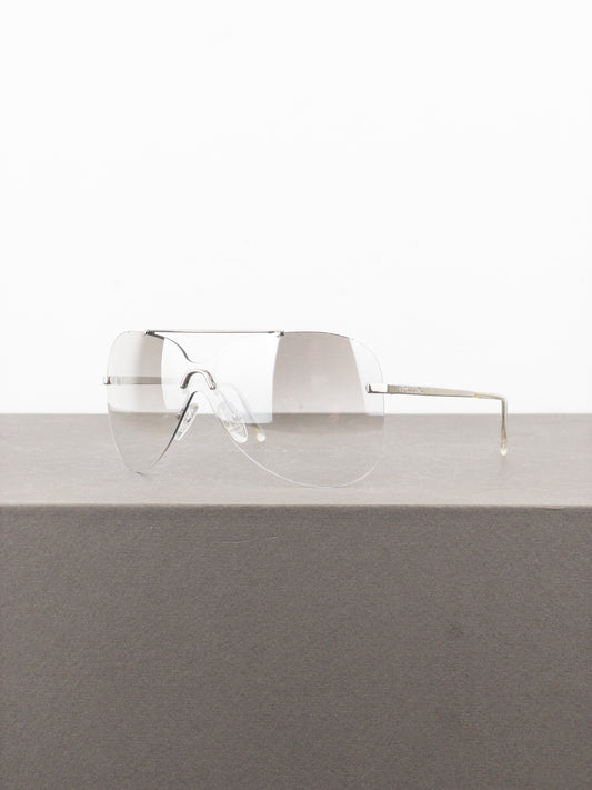 Dior by Galliano 2000s ‘Aviator’ Wrap Mask Shield Sunglasses