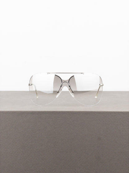 Dior by Galliano 2000s ‘Aviator’ Wrap Mask Shield Sunglasses