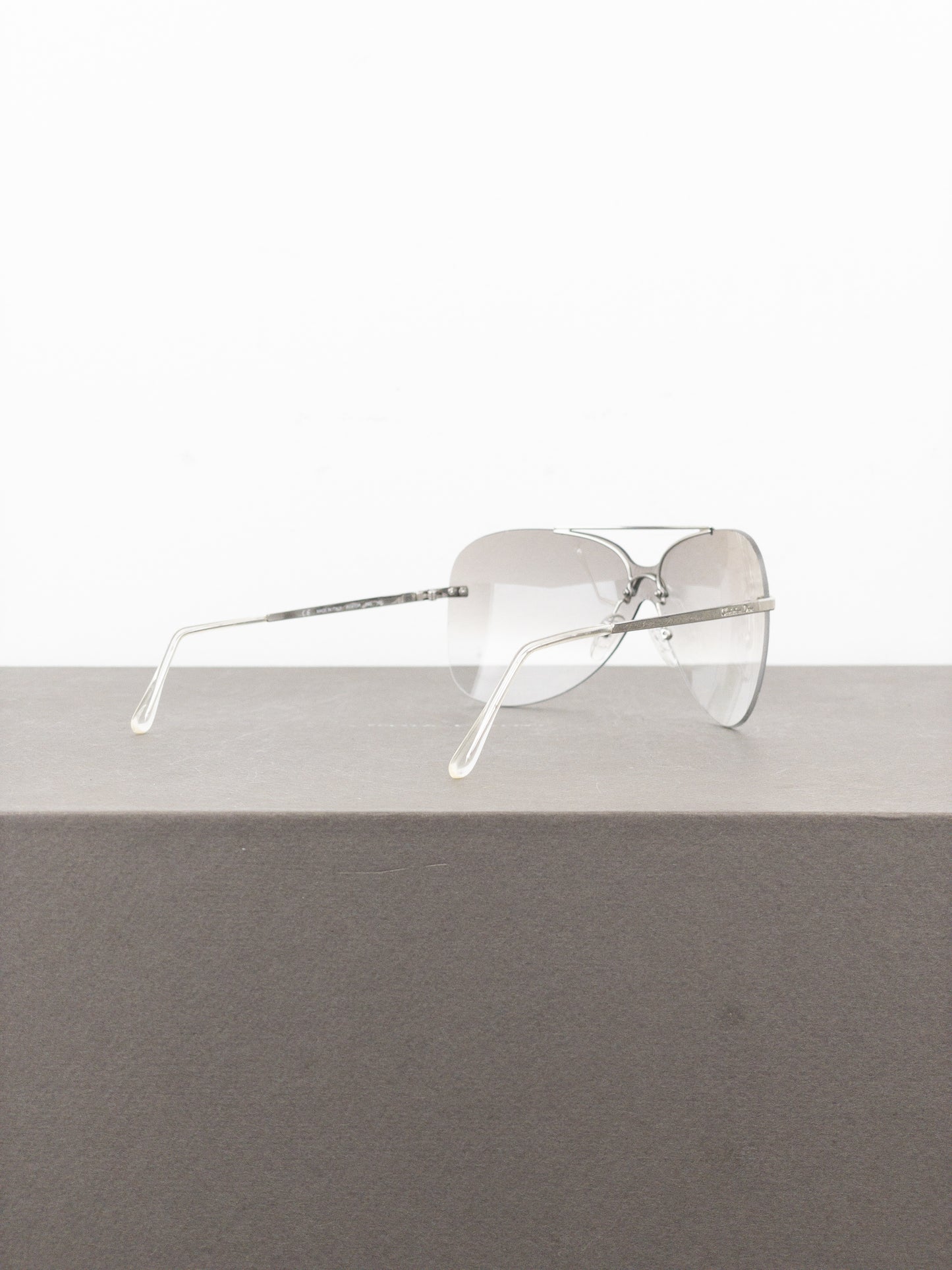 Dior by Galliano 2000s ‘Aviator’ Wrap Mask Shield Sunglasses