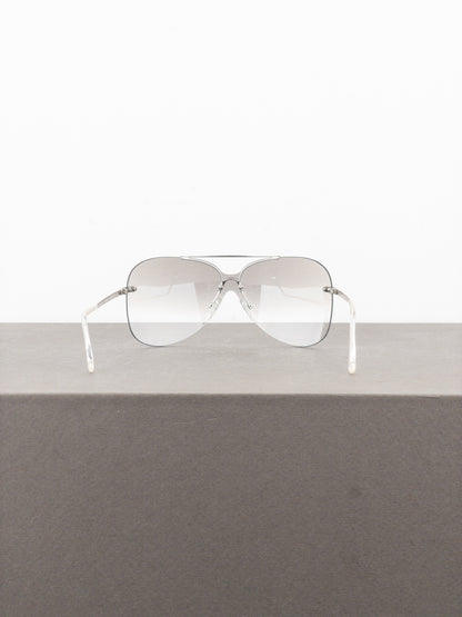 Dior by Galliano 2000s ‘Aviator’ Wrap Mask Shield Sunglasses