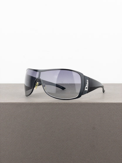 Dior by Galliano 2000s ‘Subdior 2’ Wrap Mask Shield Sunglasses