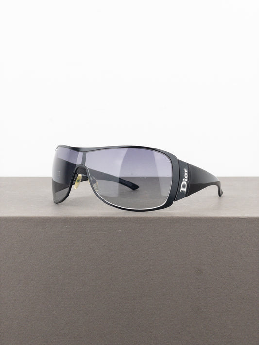 Dior by Galliano 2000s ‘Subdior 2’ Wrap Mask Shield Sunglasses