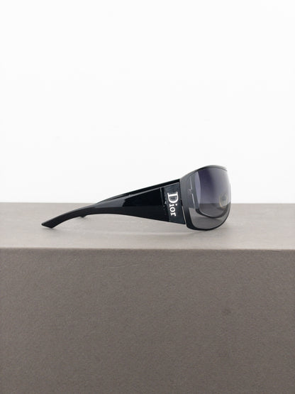 Dior by Galliano 2000s ‘Subdior 2’ Wrap Mask Shield Sunglasses