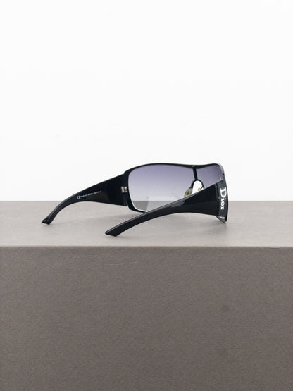 Dior by Galliano 2000s ‘Subdior 2’ Wrap Mask Shield Sunglasses