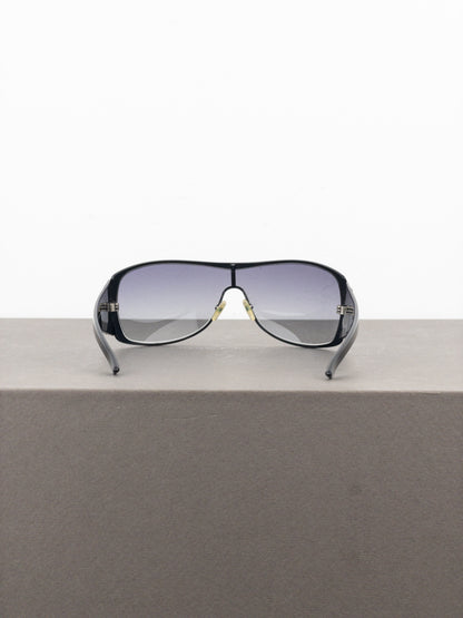 Dior by Galliano 2000s ‘Subdior 2’ Wrap Mask Shield Sunglasses