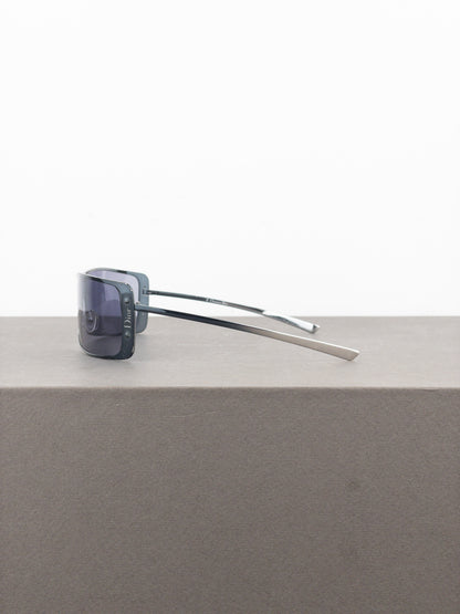 Dior by Galliano 2000s ‘Ragga 2’ Shield Mask Wrap Sunglasses