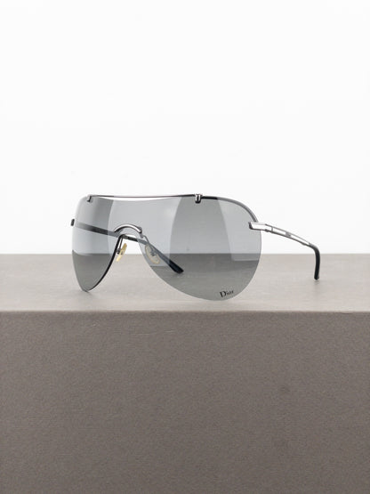 Dior by Galliano 2000s ‘Air 1’ Wrap Mask Shield Sunglasses