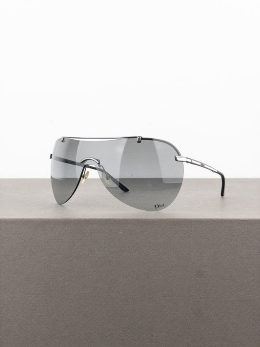 Dior by Galliano 2000s ‘Air 1’ Wrap Mask Shield Sunglasses