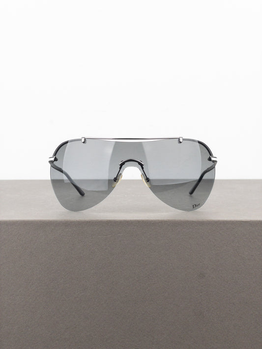 Dior by Galliano 2000s ‘Air 1’ Wrap Mask Shield Sunglasses