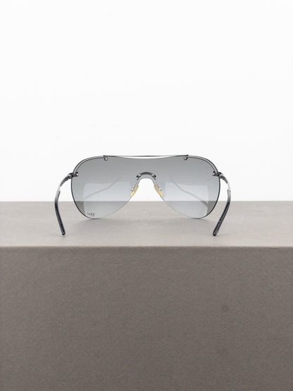 Dior by Galliano 2000s ‘Air 1’ Wrap Mask Shield Sunglasses