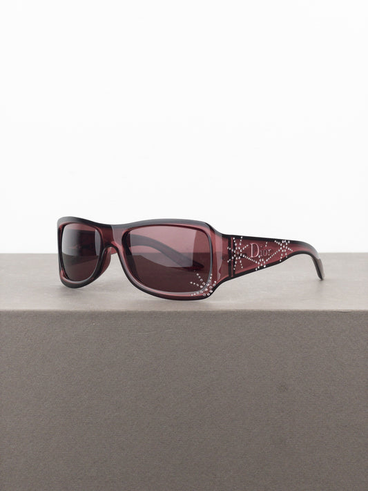 Dior by Galliano 2000s ‘Spidior 1’ Swarovski Rhinestone Sunglasses