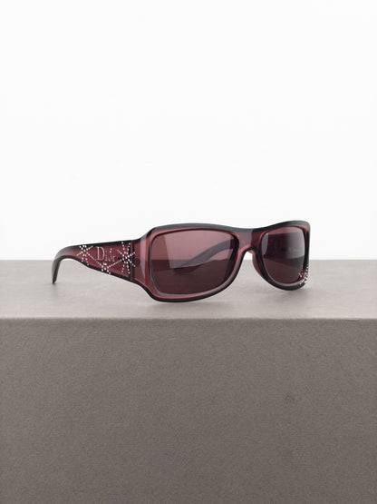 Dior by Galliano 2000s ‘Spidior 1’ Swarovski Rhinestone Sunglasses