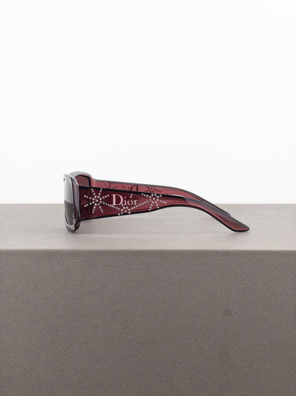 Dior by Galliano 2000s ‘Spidior 1’ Swarovski Rhinestone Sunglasses