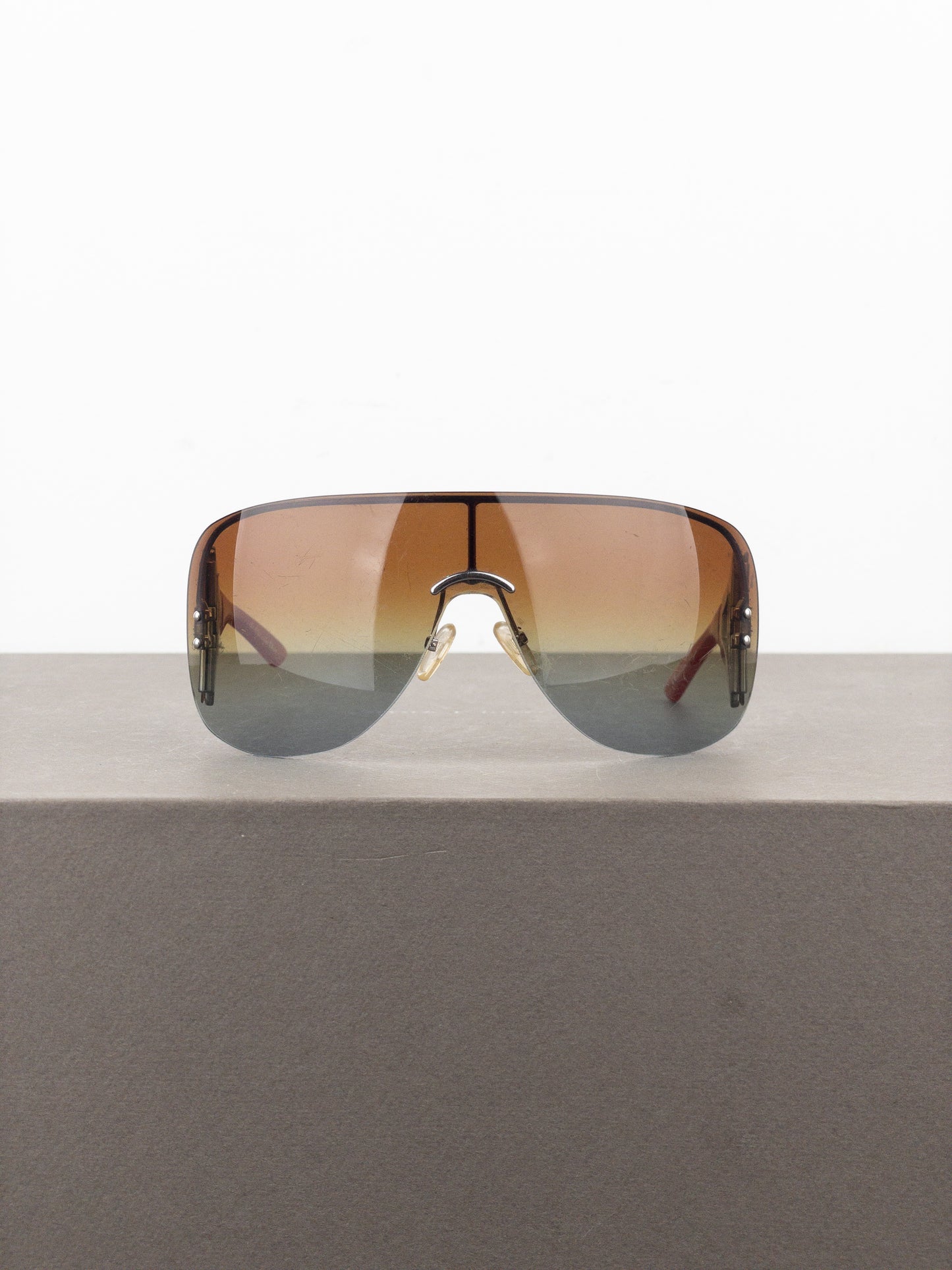 Dior by Galliano 2000s ‘Escrime 1’ Wrap Mask Shield Sunglasses