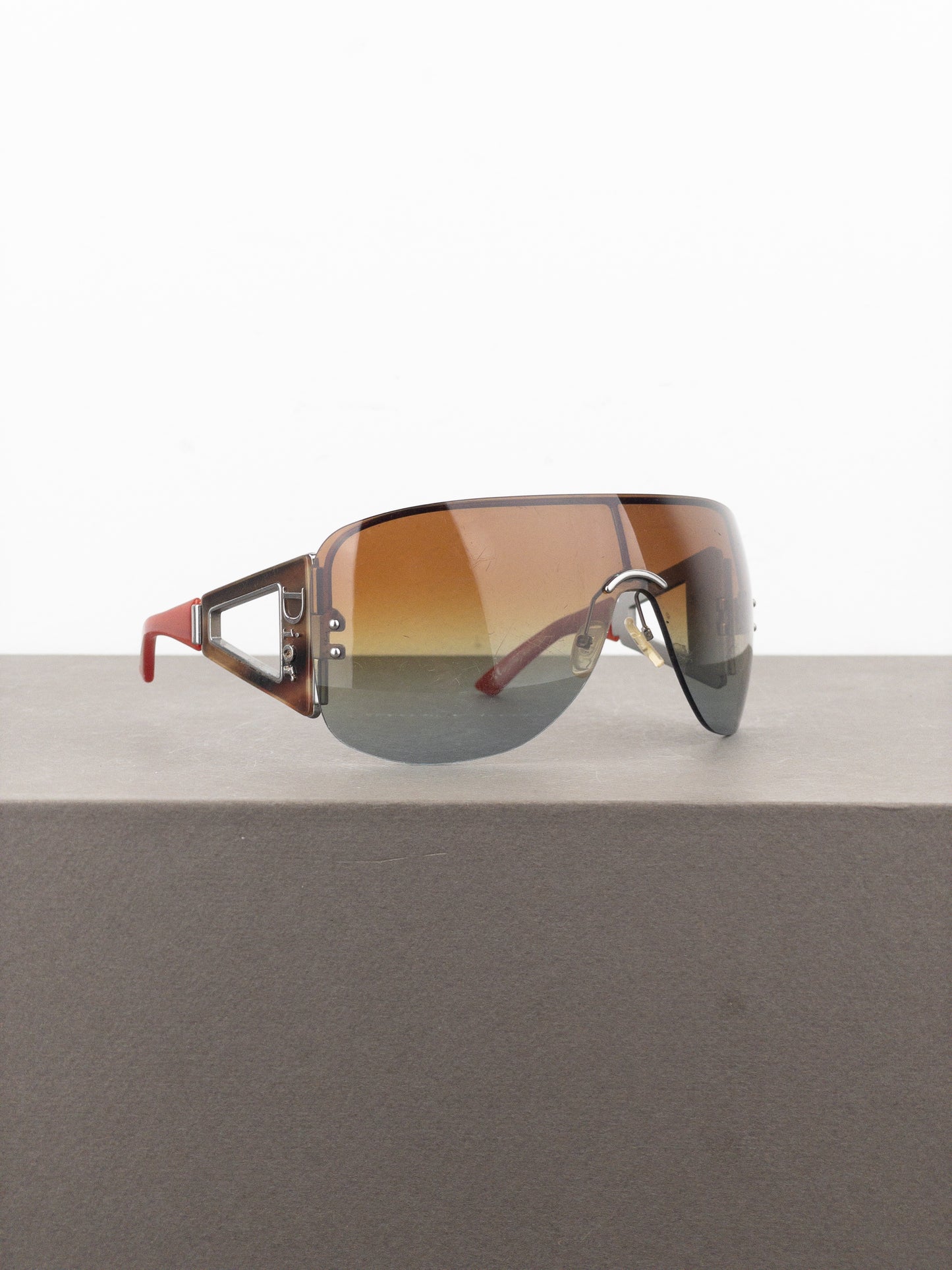 Dior by Galliano 2000s ‘Escrime 1’ Wrap Mask Shield Sunglasses