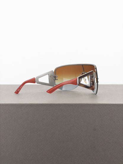 Dior by Galliano 2000s ‘Escrime 1’ Wrap Mask Shield Sunglasses