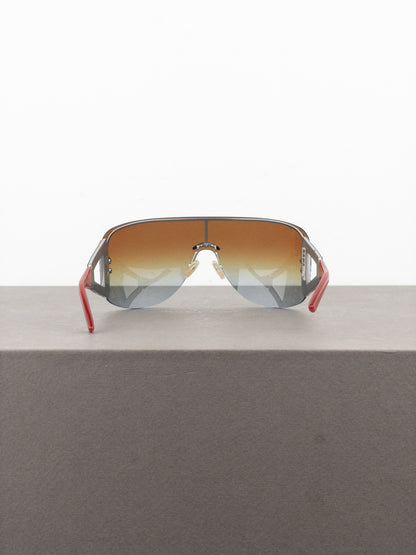 Dior by Galliano 2000s ‘Escrime 1’ Wrap Mask Shield Sunglasses
