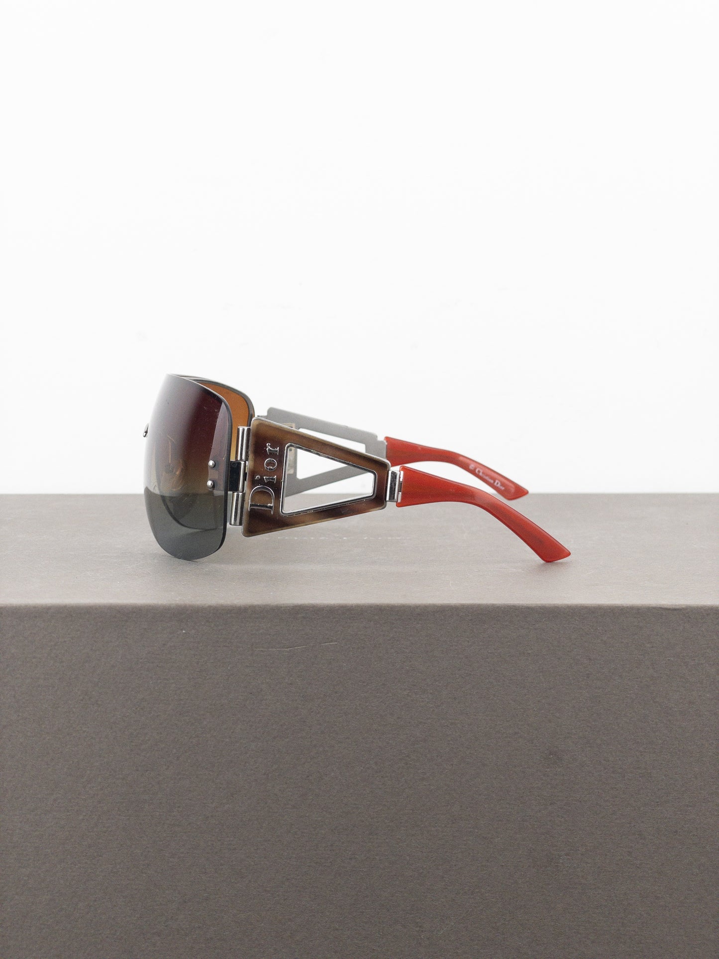 Dior by Galliano 2000s ‘Escrime 1’ Wrap Mask Shield Sunglasses