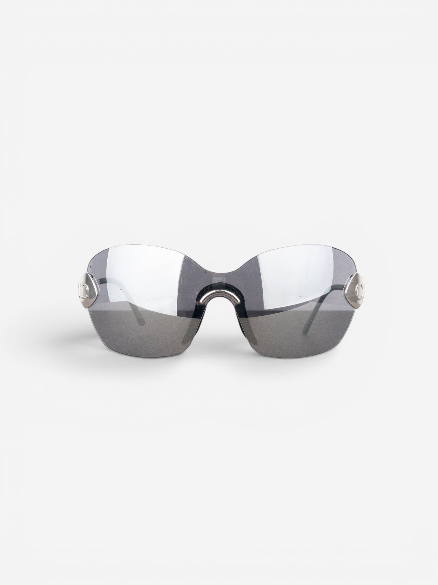 Dior by Galliano SS00 ‘Futura’ Rimless Pilot Wrap Mask Shield Sunglasses – photo 2