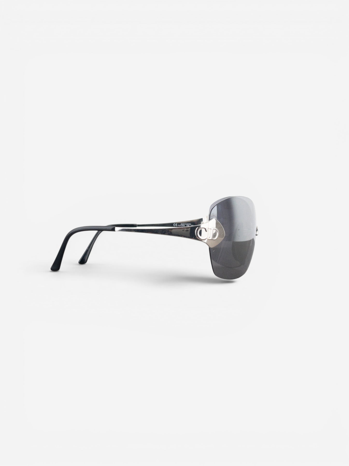 Dior by Galliano SS00 ‘Futura’ Rimless Pilot Wrap Mask Shield Sunglasses – photo 4