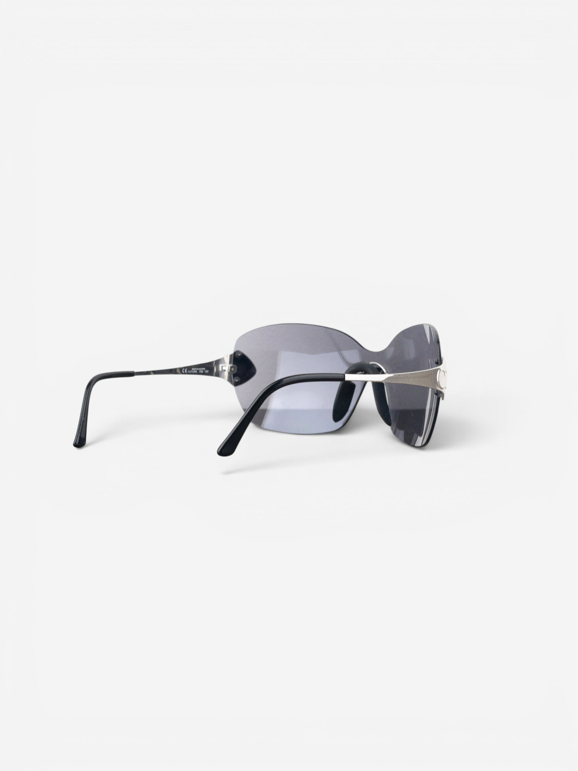 Dior by Galliano SS00 ‘Futura’ Rimless Pilot Wrap Mask Shield Sunglasses – photo 5