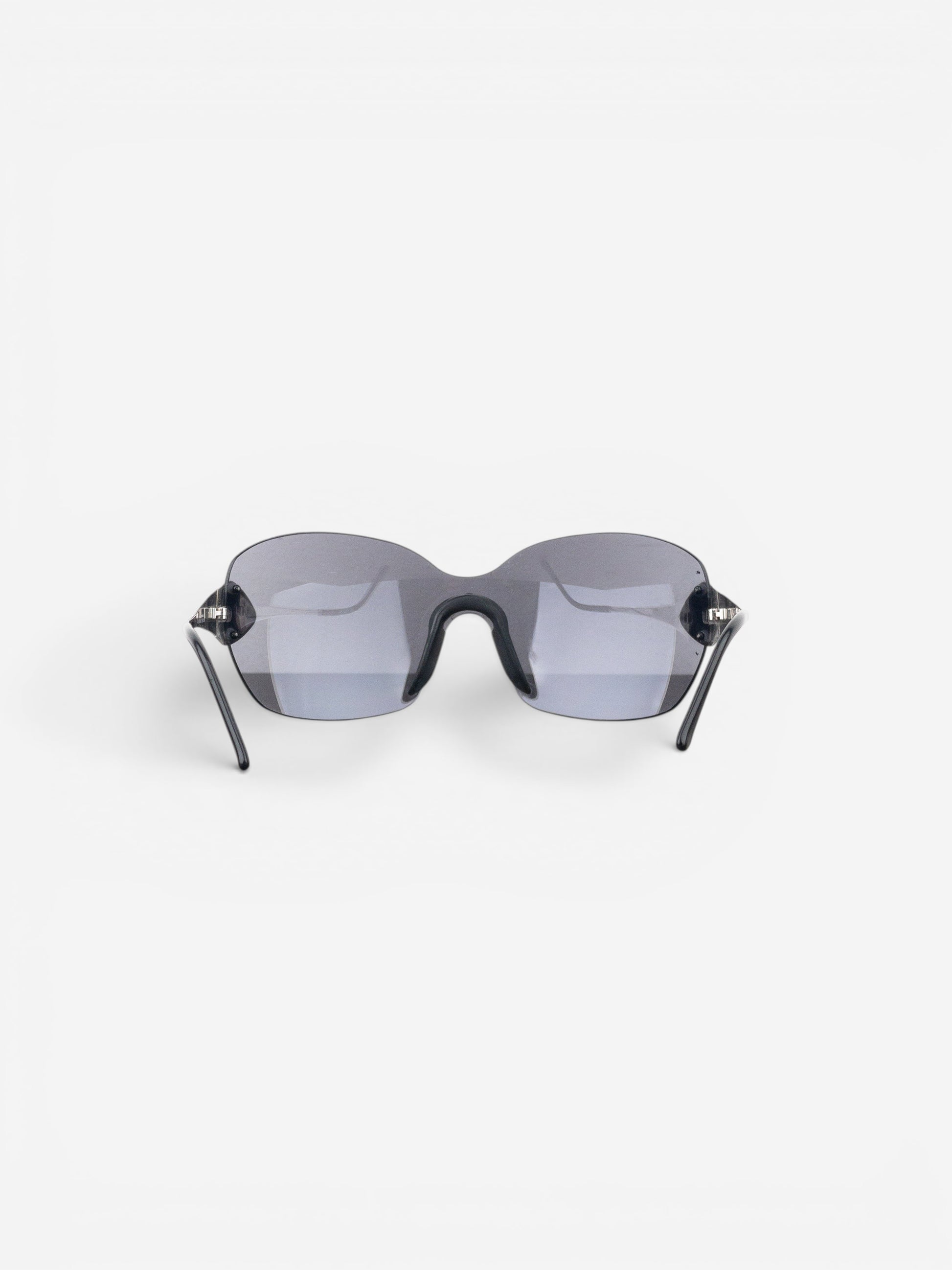 Dior by Galliano SS00 ‘Futura’ Rimless Pilot Wrap Mask Shield Sunglasses – photo 6