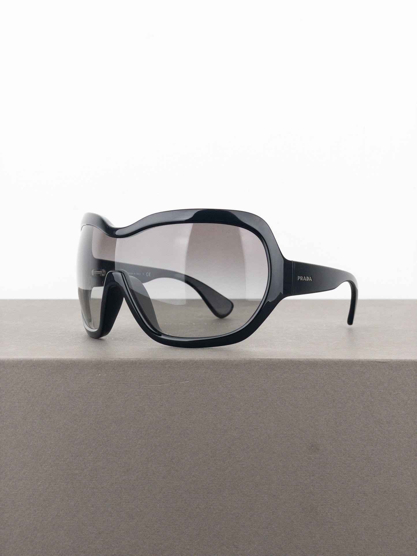 Prada AW11 Oversized ‘Illusion’ Wrap Mask Shield Sunglasses
