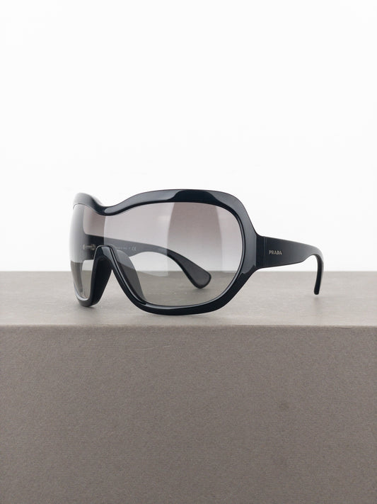 Prada AW11 Oversized ‘Illusion’ Wrap Mask Shield Sunglasses
