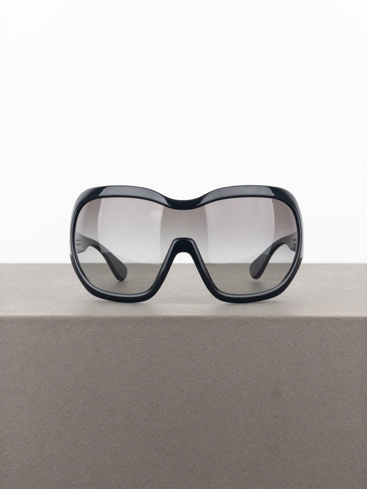Prada AW11 Oversized ‘Illusion’ Wrap Mask Shield Sunglasses