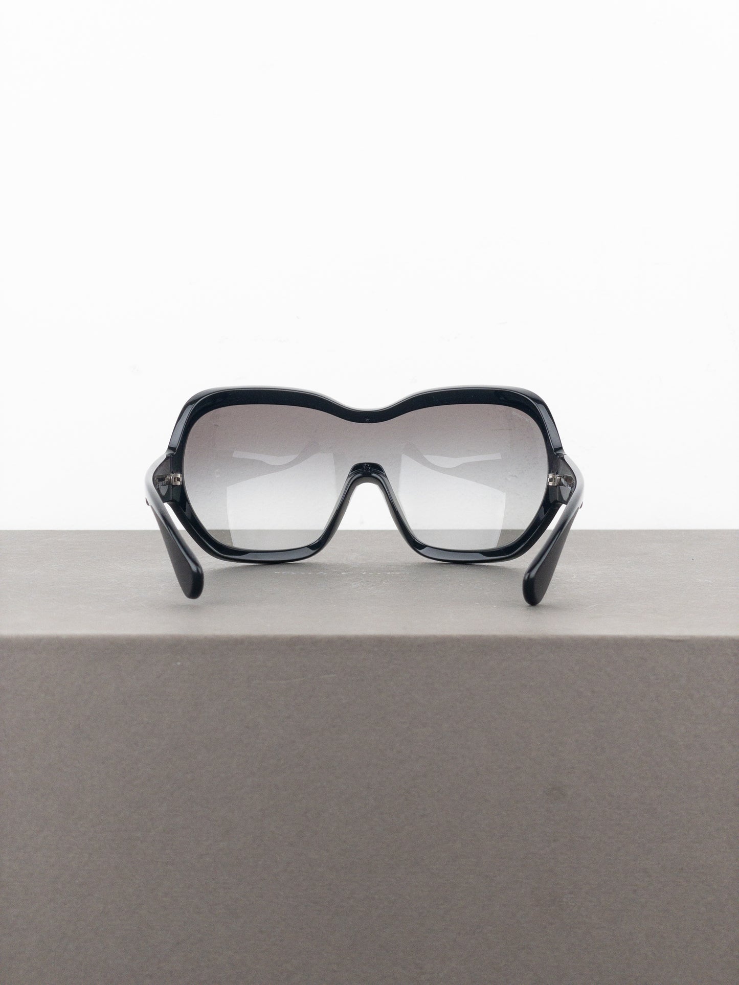 Prada AW11 Oversized ‘Illusion’ Wrap Mask Shield Sunglasses