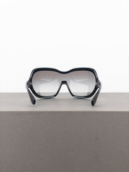Prada AW11 Oversized ‘Illusion’ Wrap Mask Shield Sunglasses