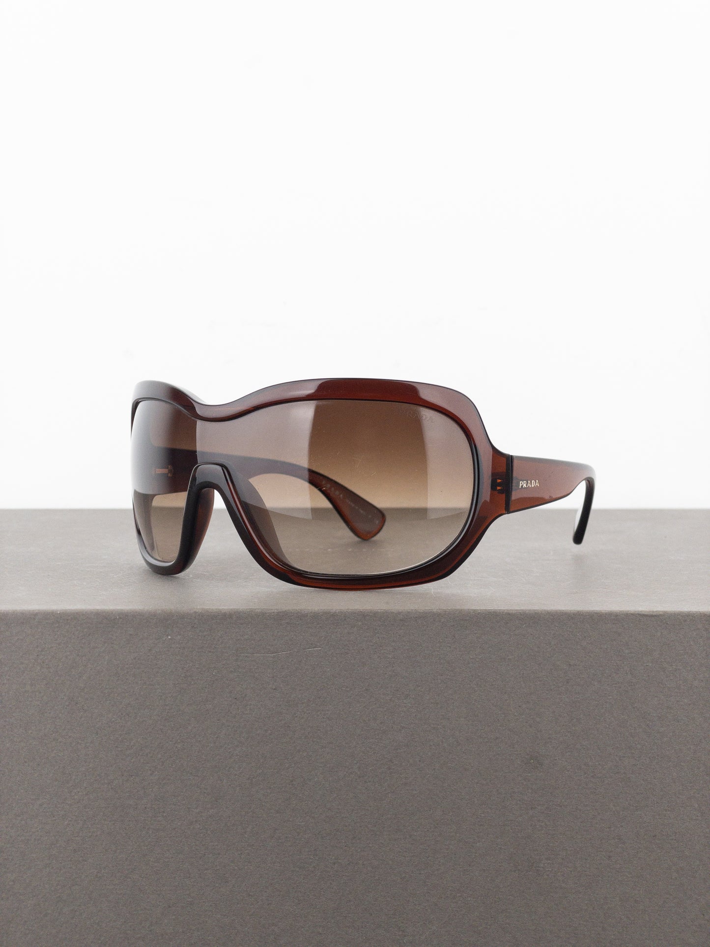 Prada AW11 Oversized ‘Illusion’ Wrap Mask Shield Sunglasses