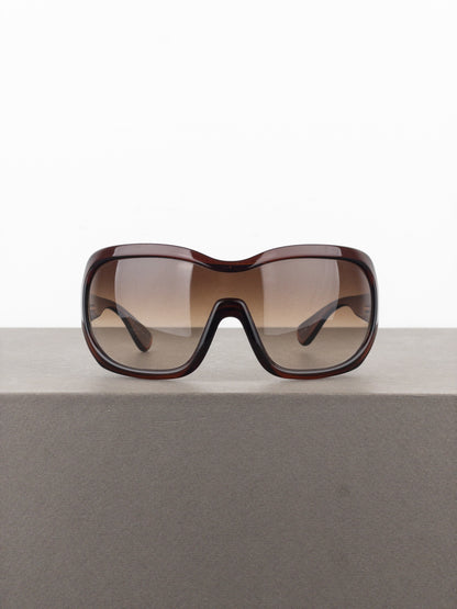 Prada AW11 Oversized ‘Illusion’ Wrap Mask Shield Sunglasses