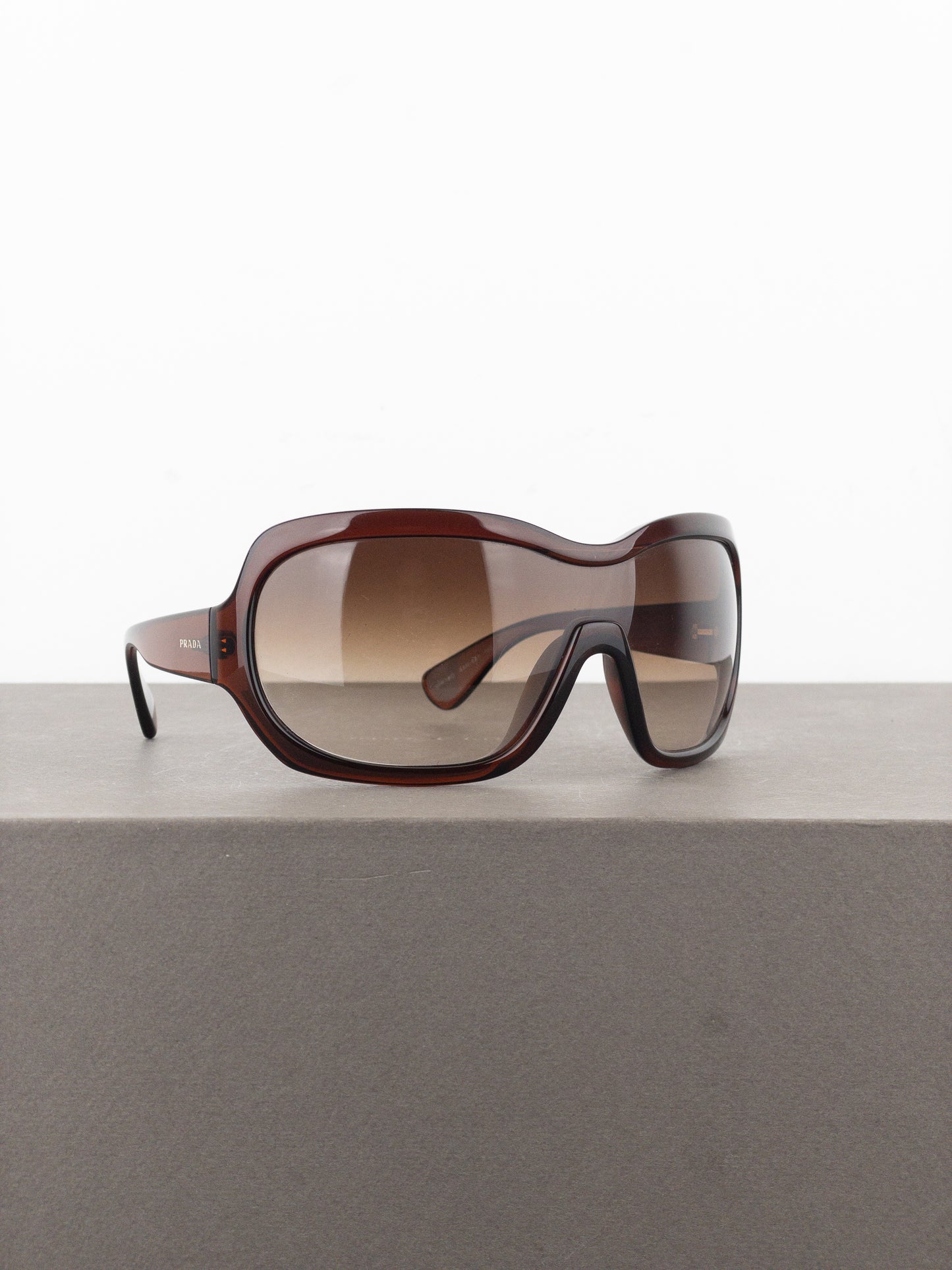 Prada AW11 Oversized ‘Illusion’ Wrap Mask Shield Sunglasses