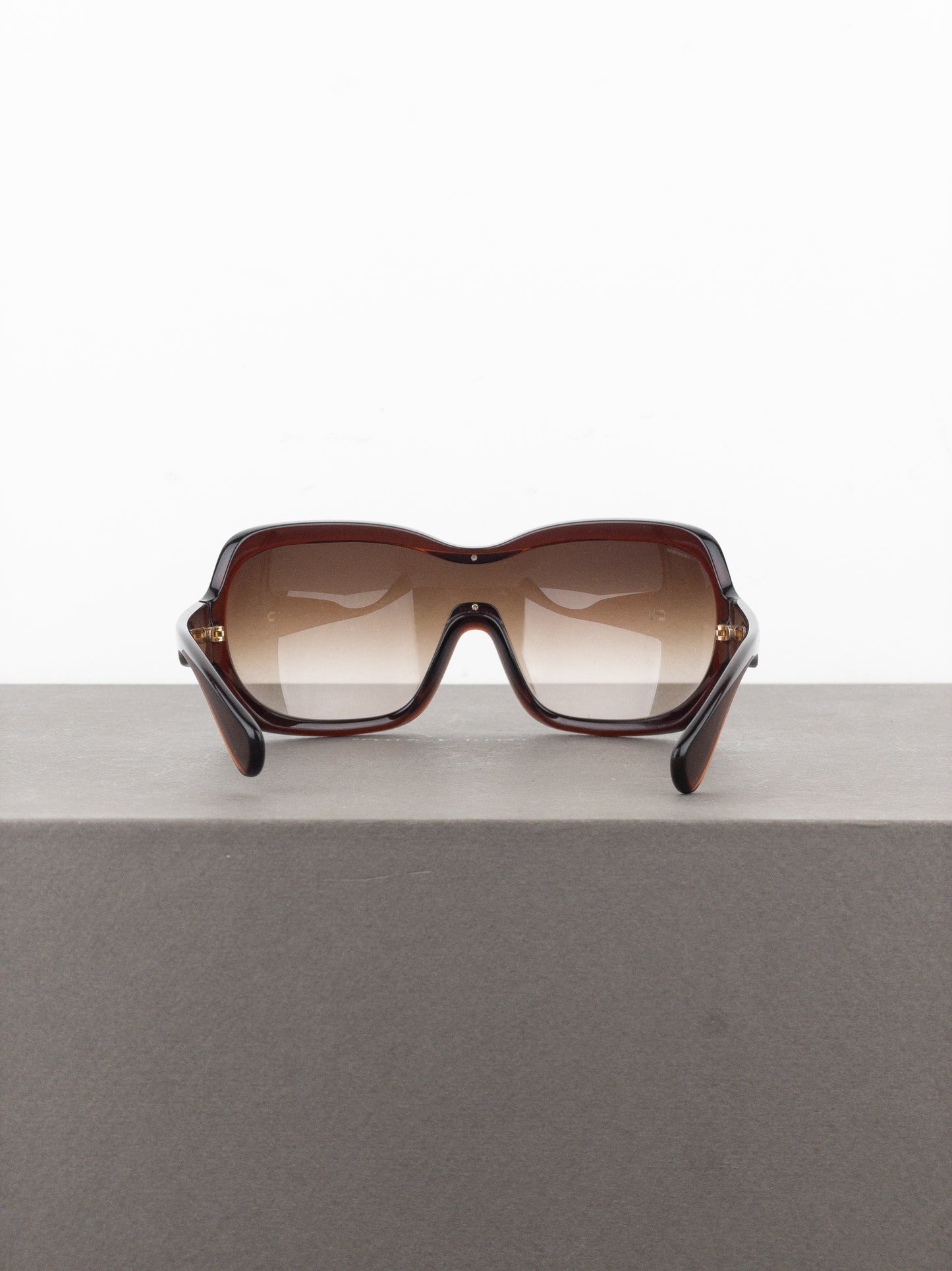 Prada AW11 Oversized ‘Illusion’ Wrap Mask Shield Sunglasses