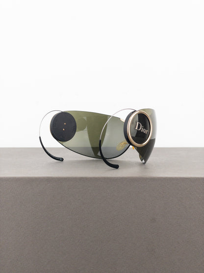 Dior by Galliano 2000s ‘Sport 2’ Wrap Mask Shield Sunglasses