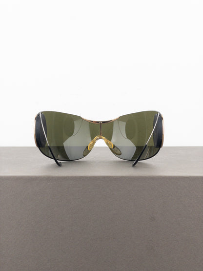 Dior by Galliano 2000s ‘Sport 2’ Wrap Mask Shield Sunglasses