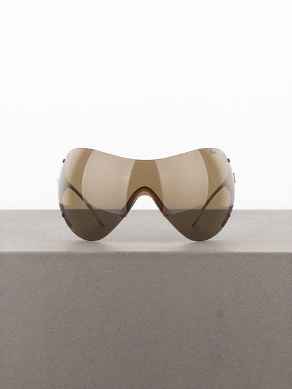 Dior by Galliano AW04 ‘Ski 1’ Rasta Wrap Mask Shield Sunglasses
