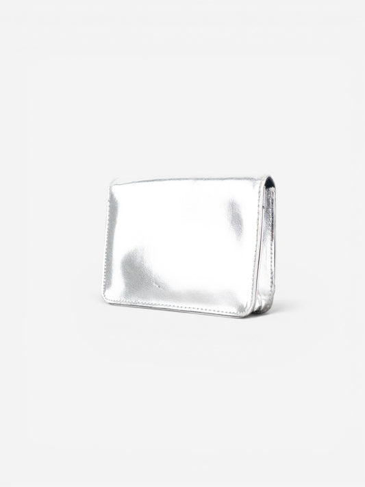 Dior 2000s Metallic Silver Cosmetic Bag – photo 3