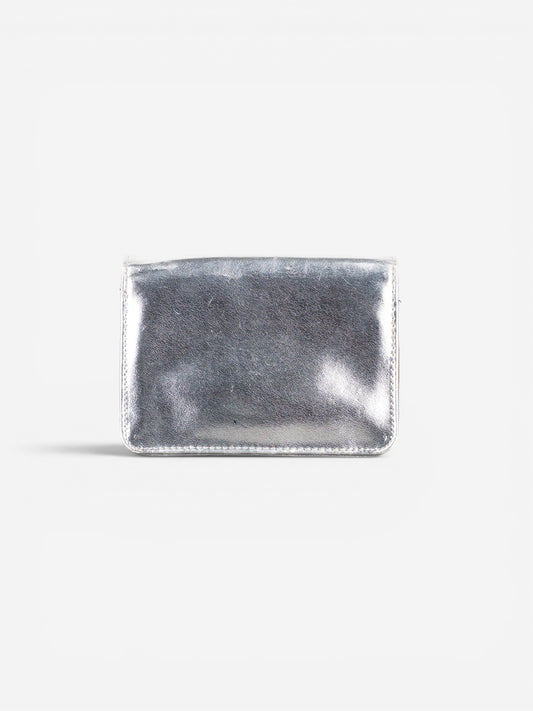 Dior 2000s Metallic Silver Cosmetic Bag – photo 4