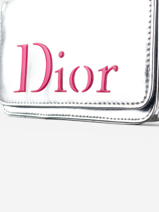 Dior 2000s Metallic Silver Cosmetic Bag – photo 5